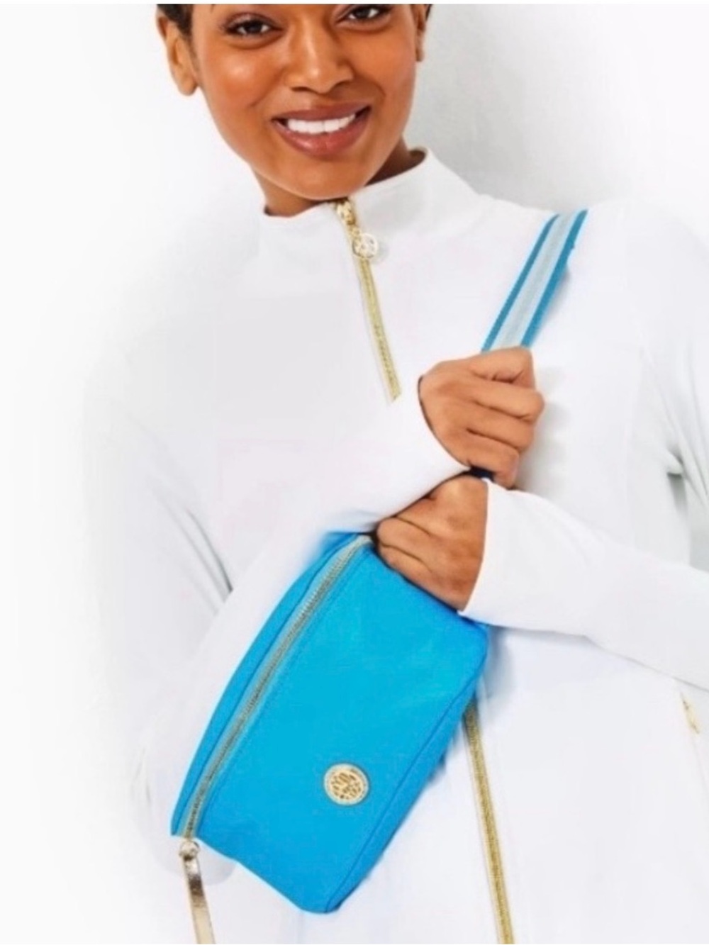 Lilly Pulitzer NWT Torrey Belt Bag Lunar Blue